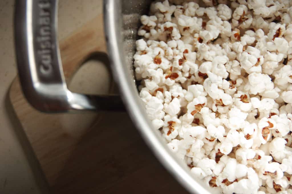 Popcorn in a pot