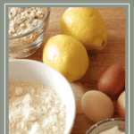 Picture of muffin ingredients on counter.