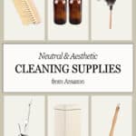 Flyer with cleaning supplies